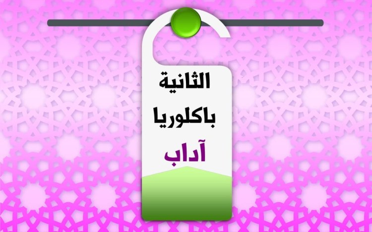 جذاذات الثانية باكالوريا&nbsp;آداب